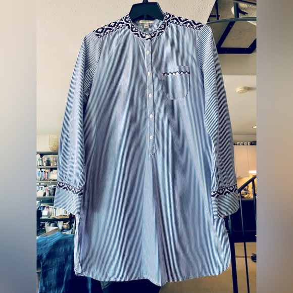 J Crew Cotton Tunic with Embroidered Details - Picture 3 of 9